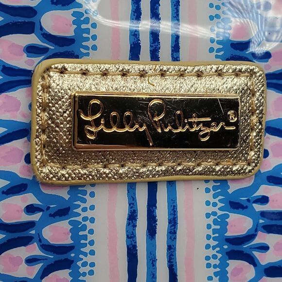 Lilly Pulitzer Pencil Pouch Tech Case Agenda Pack Travel - Salt Water Pattern - Picture 4 of 6